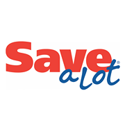 Image of Save-A-Lot logo with red SAVE and blue a Lot on white background