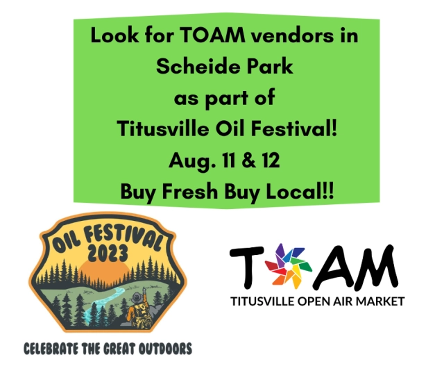 Titusville Open Market Vendors at the 2023 Oil Festival.